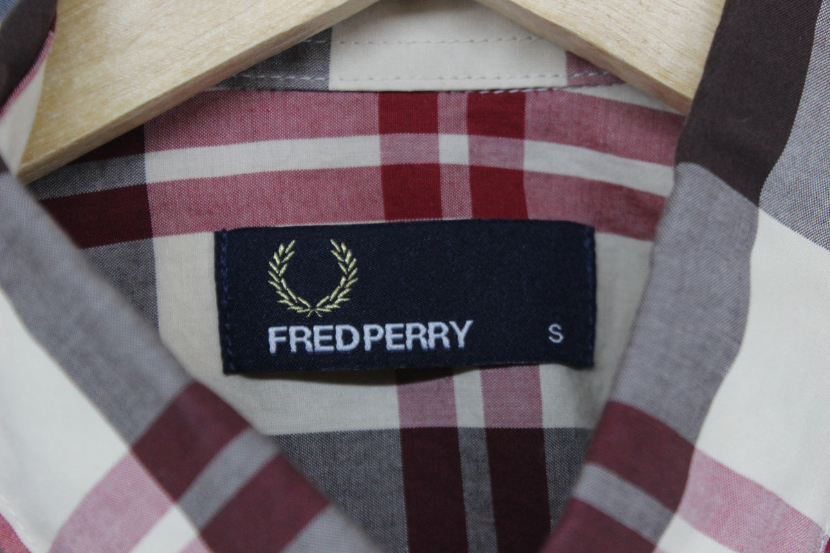 Mens Check Shirt Long Sleeve Button Up Cotton