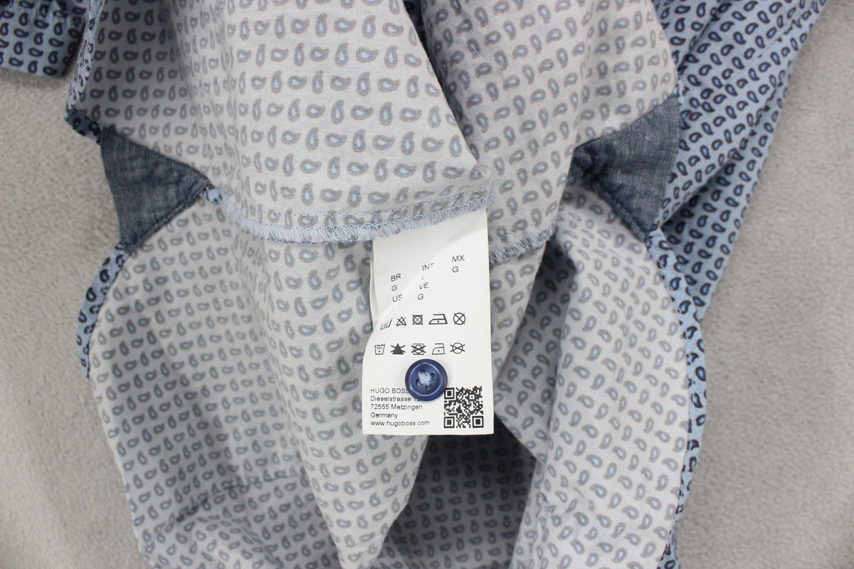 Mens Shirt Slim Fit Casual Short Sleeve Patterned