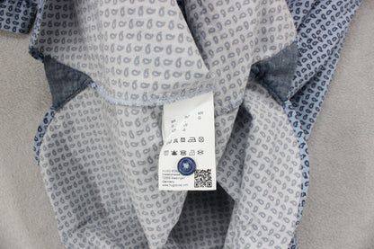 Mens Shirt Slim Fit Casual Short Sleeve Patterned
