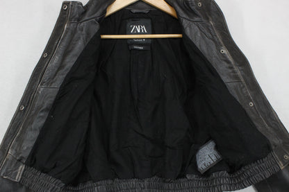 Womens Leather Jacket Biker Outerwear