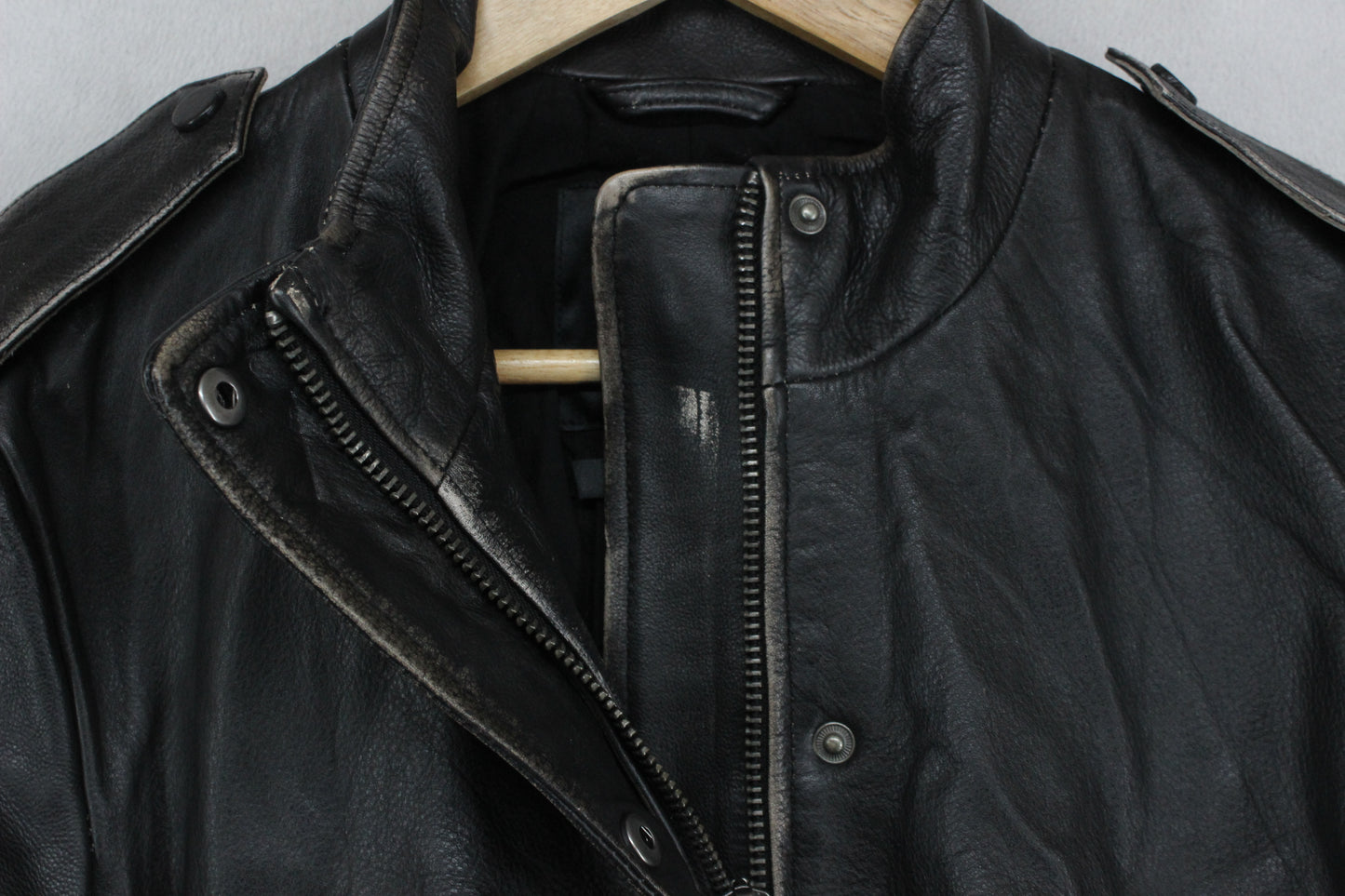 Womens Leather Jacket Biker Outerwear