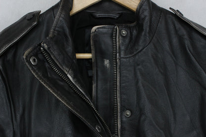 Womens Leather Jacket Biker Outerwear