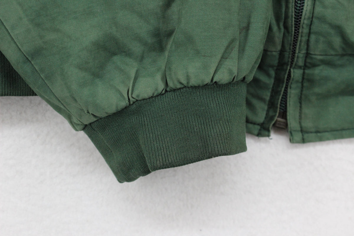 Mens Jacket Full Zip Wool Lined
