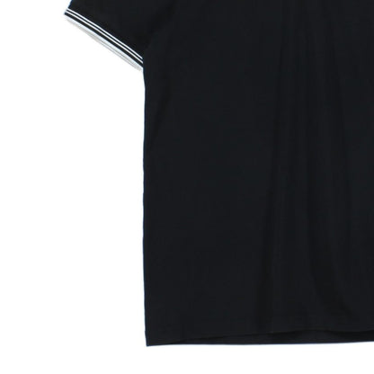 Mens Polo Shirt Stretch Slim Fit Classic Collared