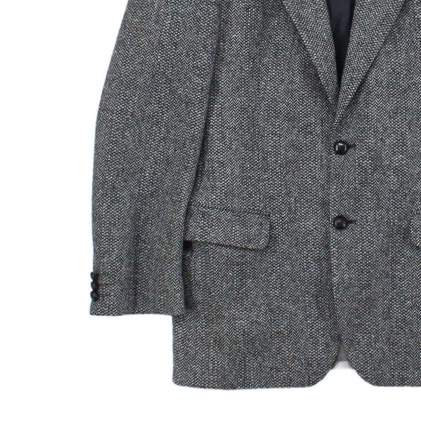 Mens Tweed Blazer Uk Made Formal Classic Long