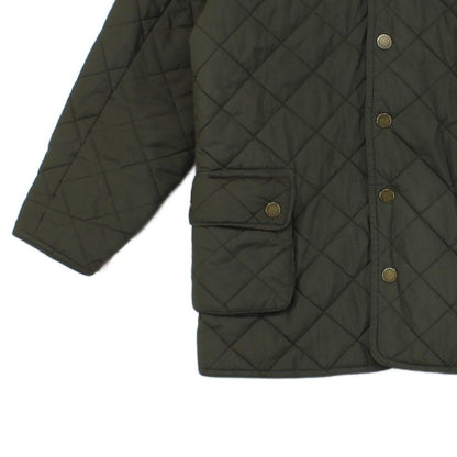 Boys Quilted Jacket Snap Corduroy Collar