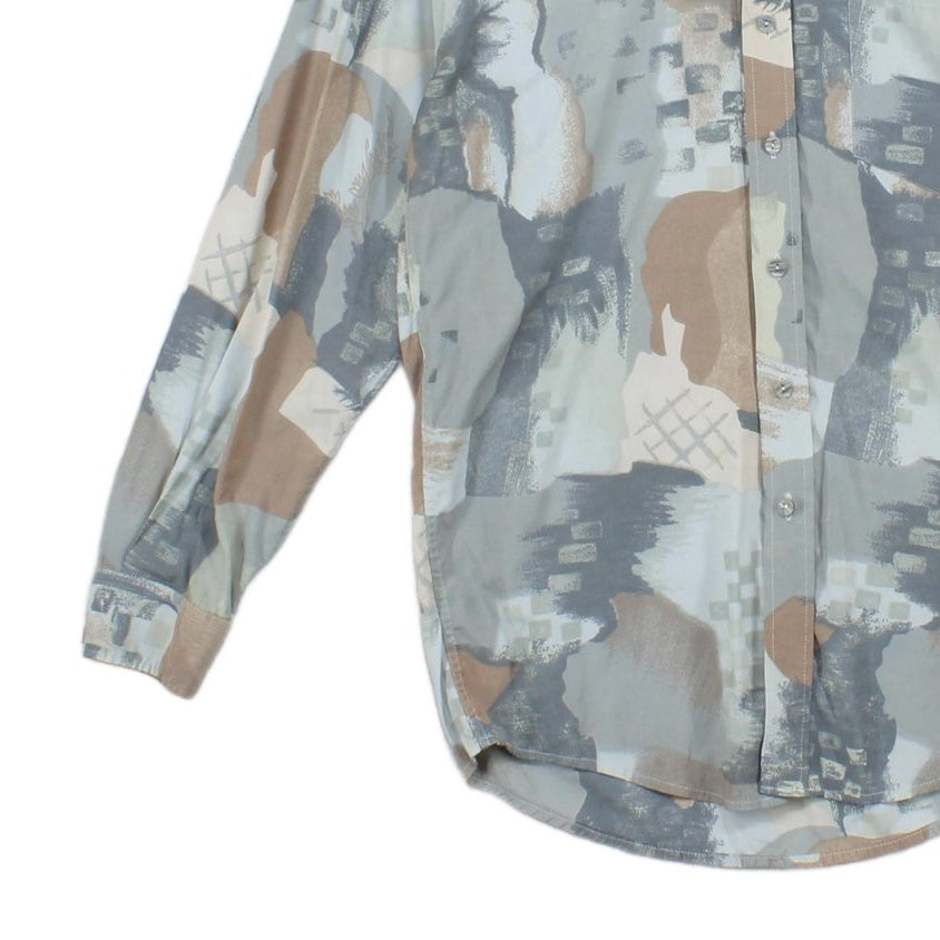 Mens Abstract Shirt Long Sleeve