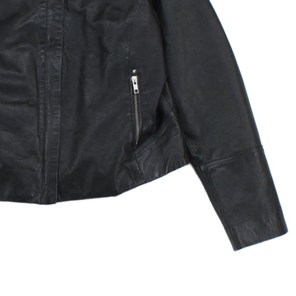 Womens Leather Jacket Full Zip Biker