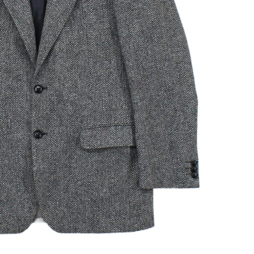 Mens Tweed Blazer Uk Made Formal Classic Long