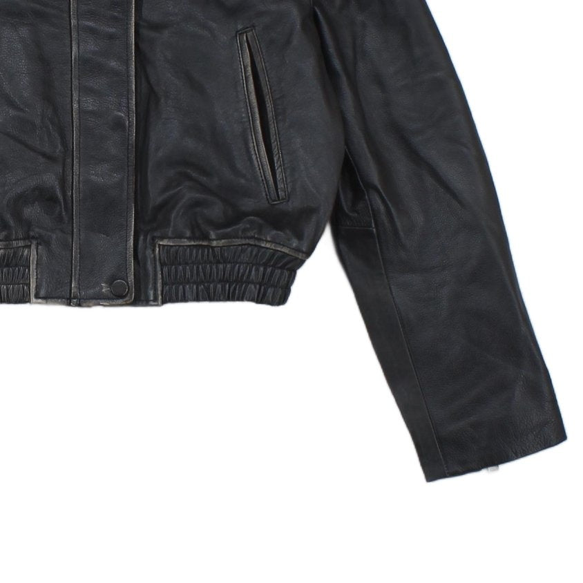 Womens Leather Jacket Biker Outerwear