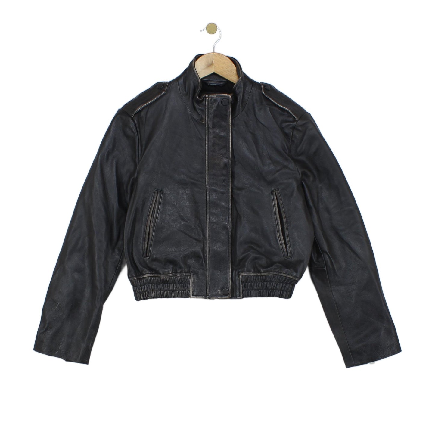 Womens Leather Jacket Biker Outerwear