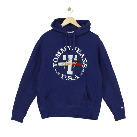 Mens Hoodie Graphic Logo Drawstring Cotton