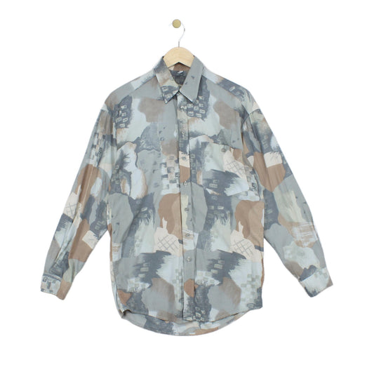 Mens Abstract Shirt Long Sleeve