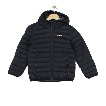 Boys Quilted Jacket Hooded Full Zip