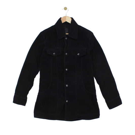 Mens Corduroy Jacket Slim Fit Long