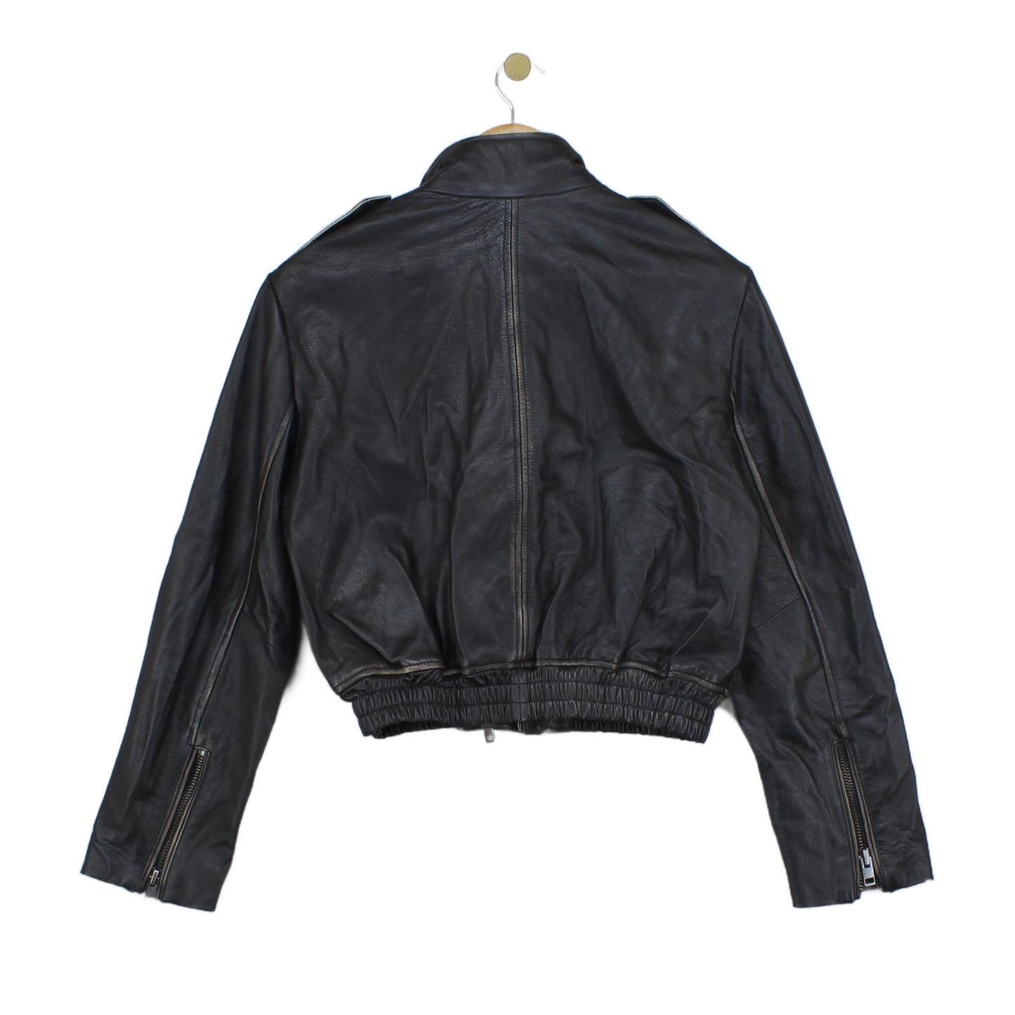 Womens Leather Jacket Biker Outerwear