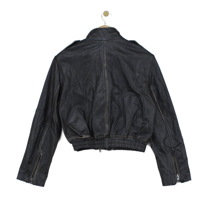 Womens Leather Jacket Biker Outerwear