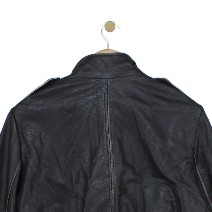 Womens Leather Jacket Biker Outerwear