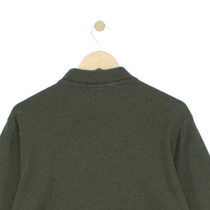 Mens Polo Shirt Slim Fit Stretch Long Sleeve