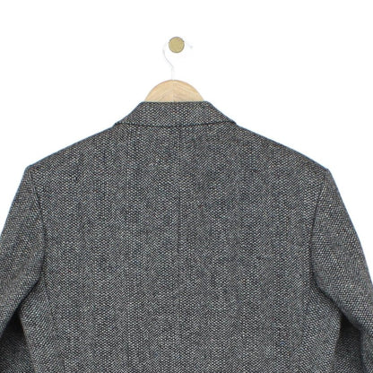 Mens Tweed Blazer Uk Made Formal Classic Long