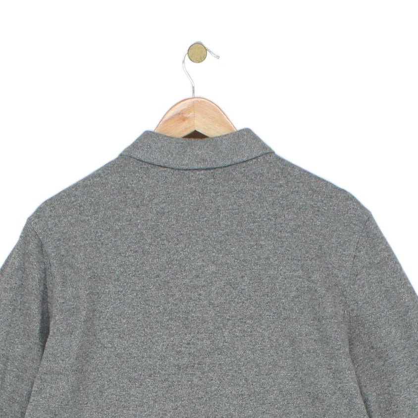 Mens Polo Shirt Custom Slim Fit Long Sleeve Collared