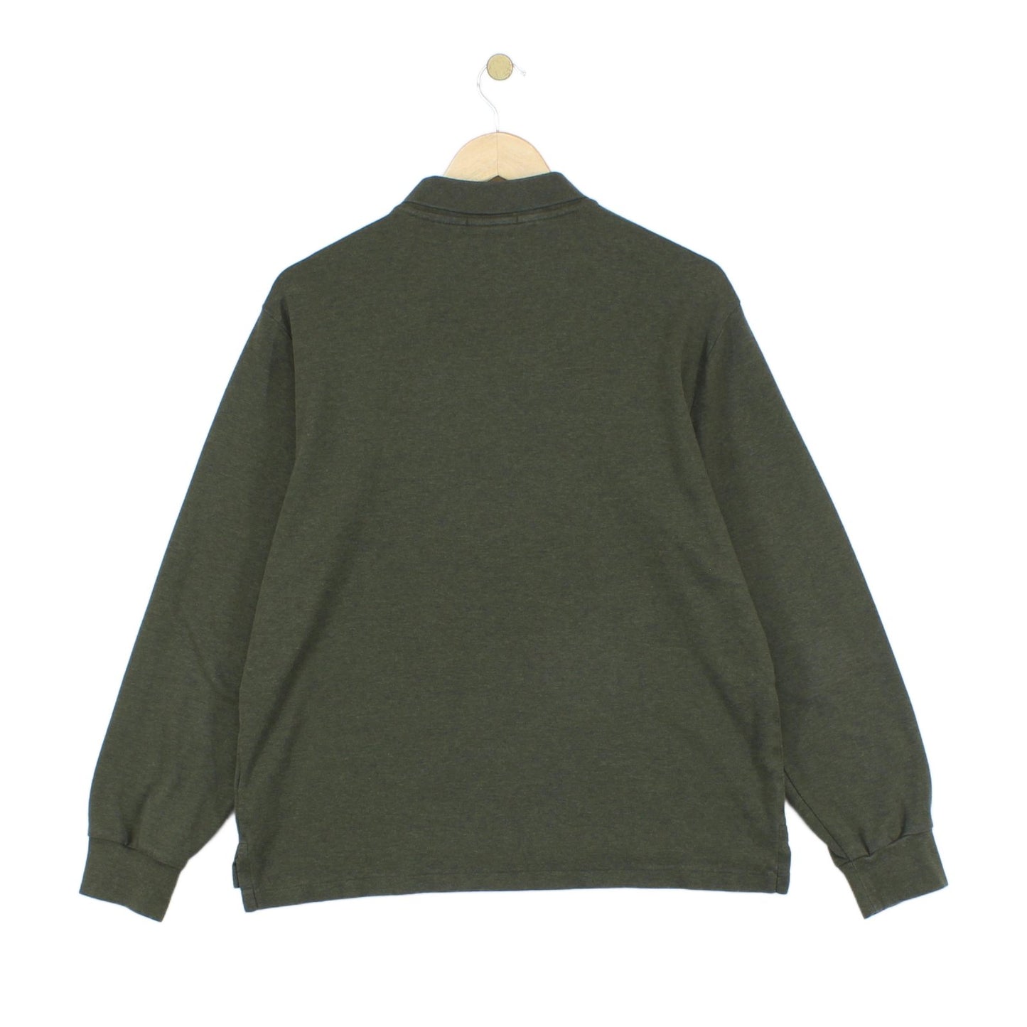 Mens Polo Shirt Slim Fit Stretch Long Sleeve
