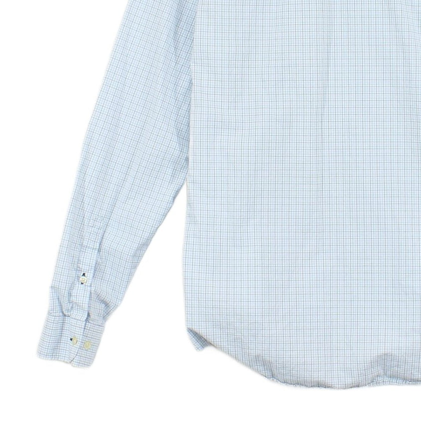 Mens Check Shirt Button Up Long Sleeve
