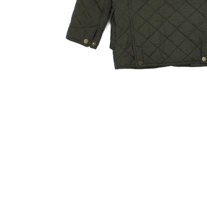 Boys Quilted Jacket Snap Corduroy Collar