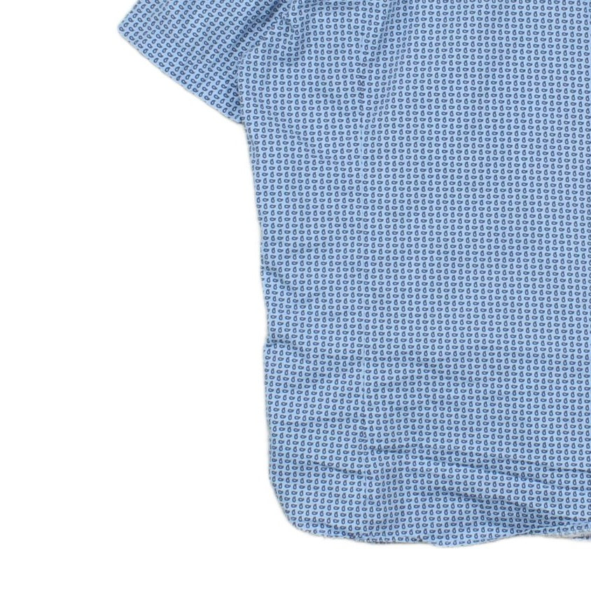 Mens Shirt Slim Fit Casual Short Sleeve Patterned