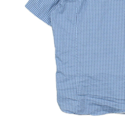 Mens Shirt Slim Fit Casual Short Sleeve Patterned