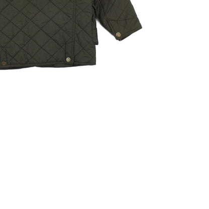 Boys Quilted Jacket Snap Corduroy Collar