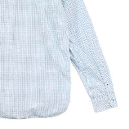 Mens Check Shirt Button Up Long Sleeve
