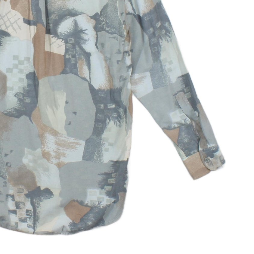 Mens Abstract Shirt Long Sleeve
