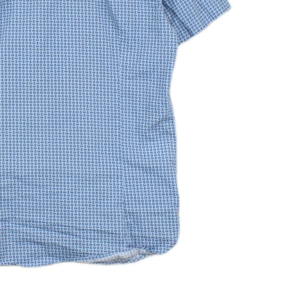 Mens Shirt Slim Fit Casual Short Sleeve Patterned