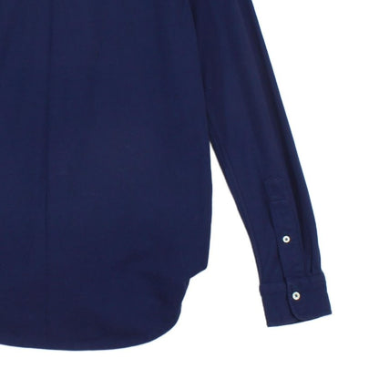 Mens Knit Oxford Shirt Stretch Long Sleeve