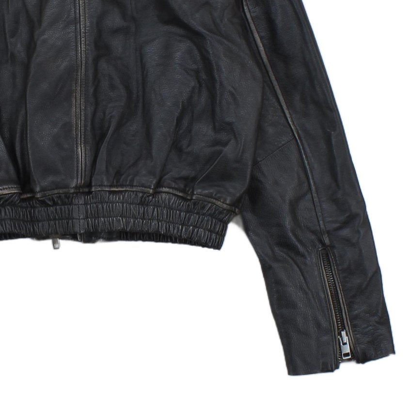 Womens Leather Jacket Biker Outerwear