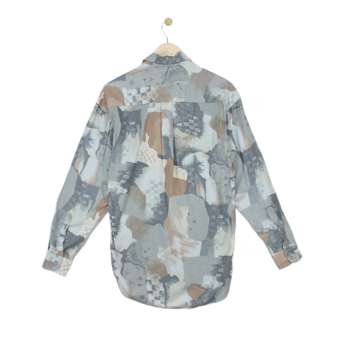 Mens Abstract Shirt Long Sleeve