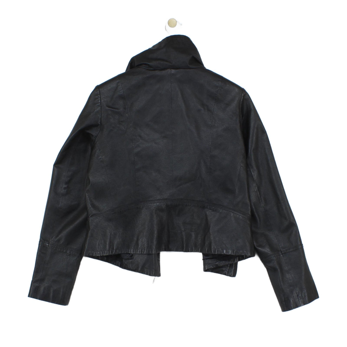 Womens Leather Jacket Full Zip Biker
