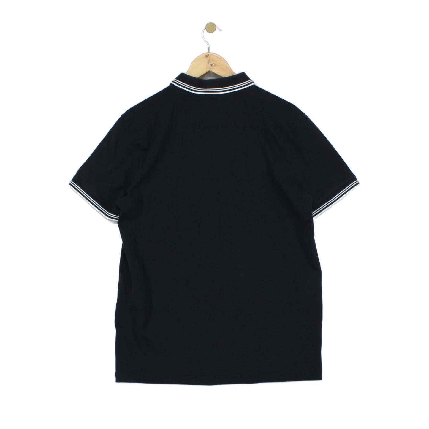 Mens Polo Shirt Stretch Slim Fit Classic Collared