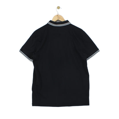 Mens Polo Shirt Stretch Slim Fit Classic Collared
