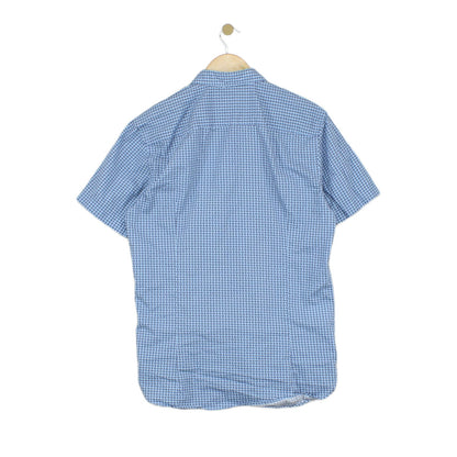 Mens Shirt Slim Fit Casual Short Sleeve Patterned