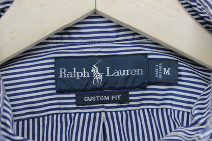 Mens Striped Shirt Custom Fit Long Sleeve