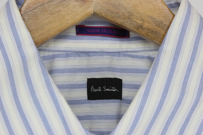 Mens Striped Shirt Made In Italy Classic Formal