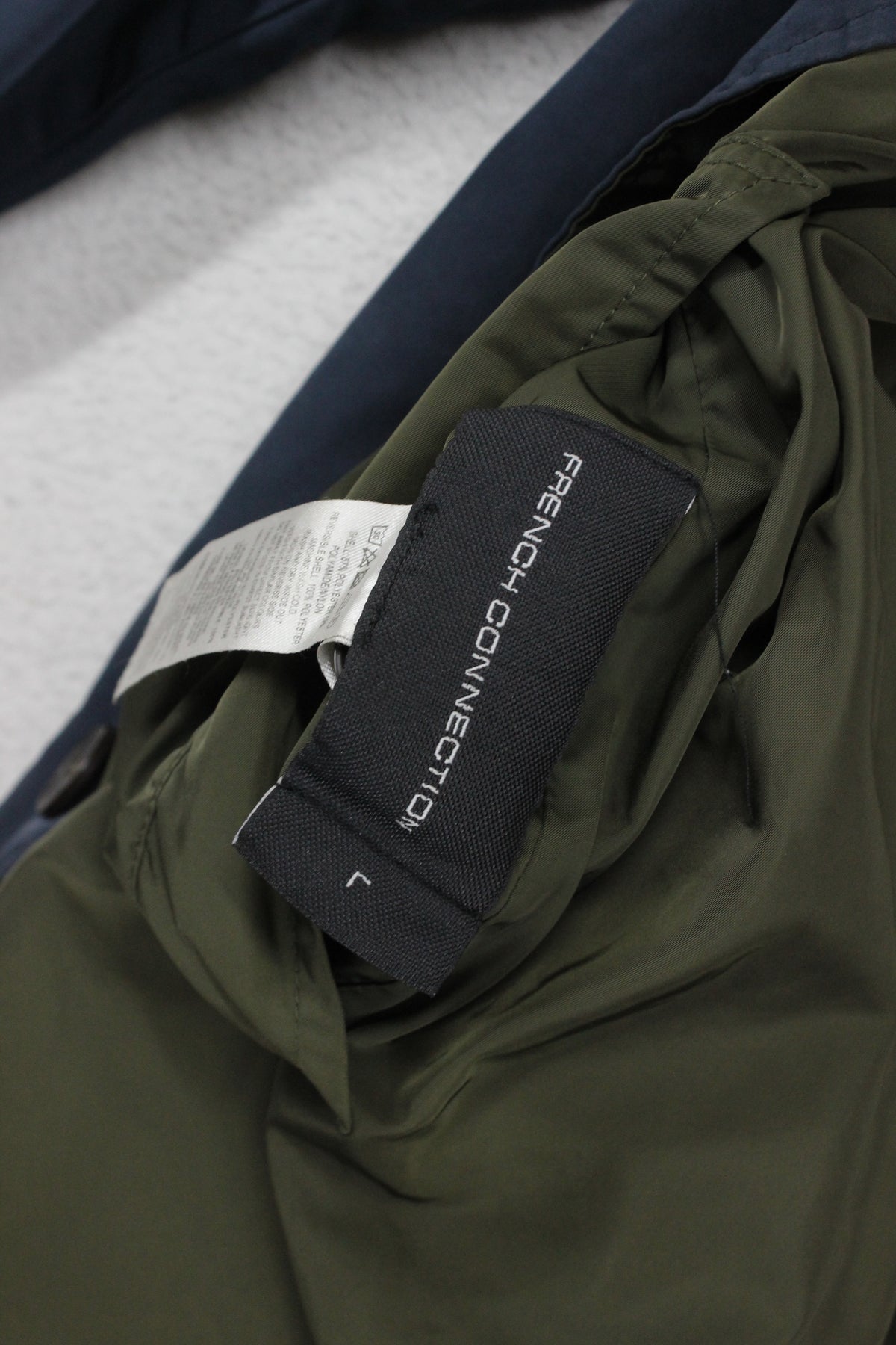 Mens Overcoat Button Up Reversible