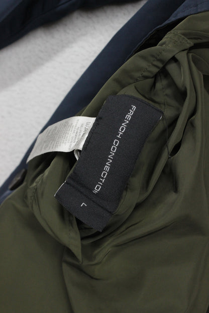 Mens Overcoat Button Up Reversible