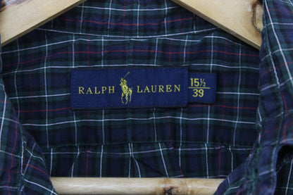 Mens Plaid Shirt Long Sleeve Button Up