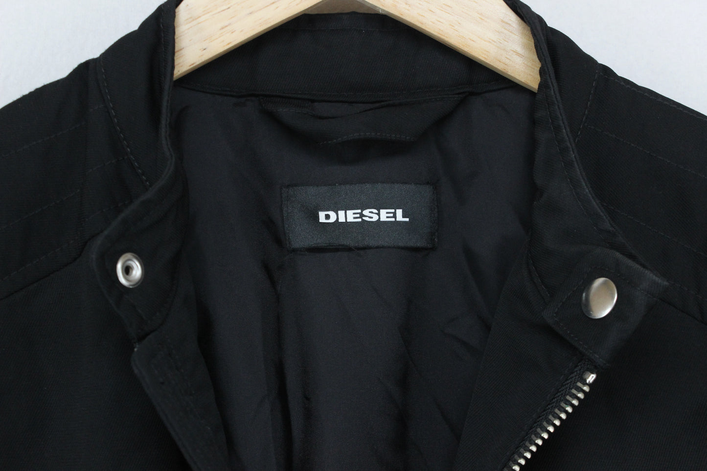 Mens Biker Jacket Lightweight Full Zip