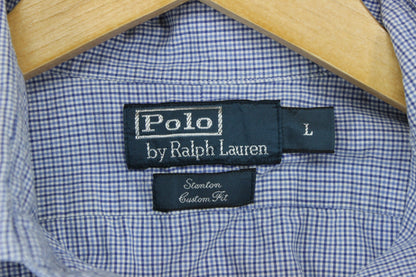 Mens Check Shirt Custom Fit Button Down