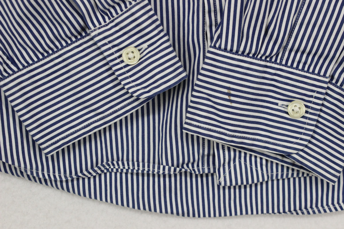 Mens Striped Shirt Custom Fit Long Sleeve