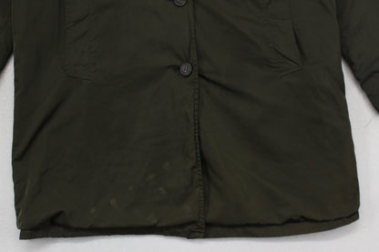 Mens Overcoat Button Up Reversible